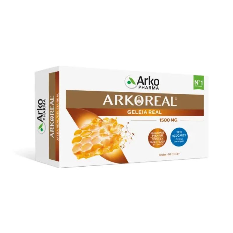 Arkoreal Geleia Real 20 unidades | Energia e Vitalidade Natural
